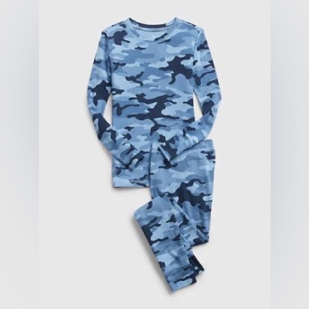 Gap Kids 100% Organic Cotton Camo PJ Set Size 6